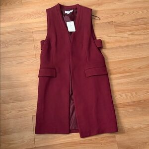 Atmosphere Burgundy Sleeveless Vest